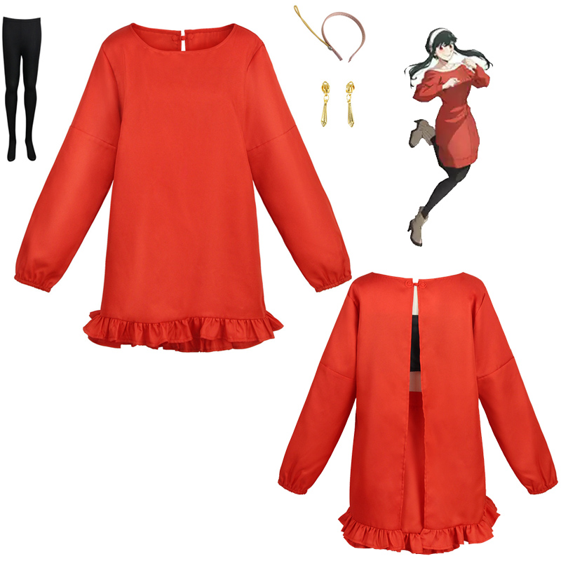 Spy Family Outfit - Fantasia de Cosplay Diária Yor Forger