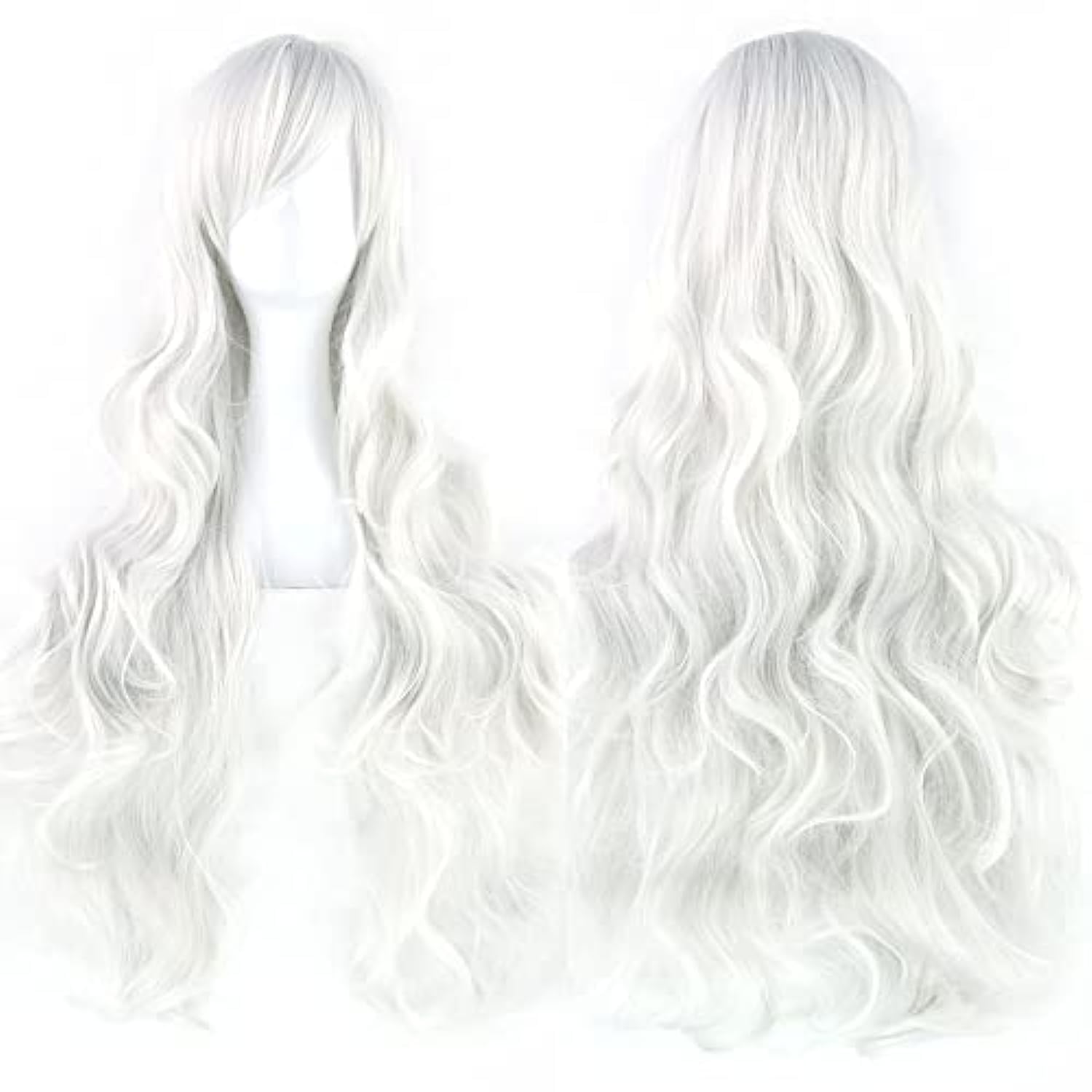 Cosplay Anime White Hair - Peruca de Cosplay de Gato Preto