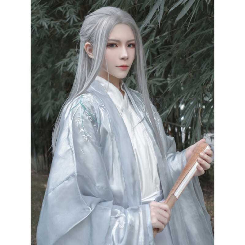 Anime Cosplay Long Hair - Peruca Masculina Hanfu de Cabelo Liso