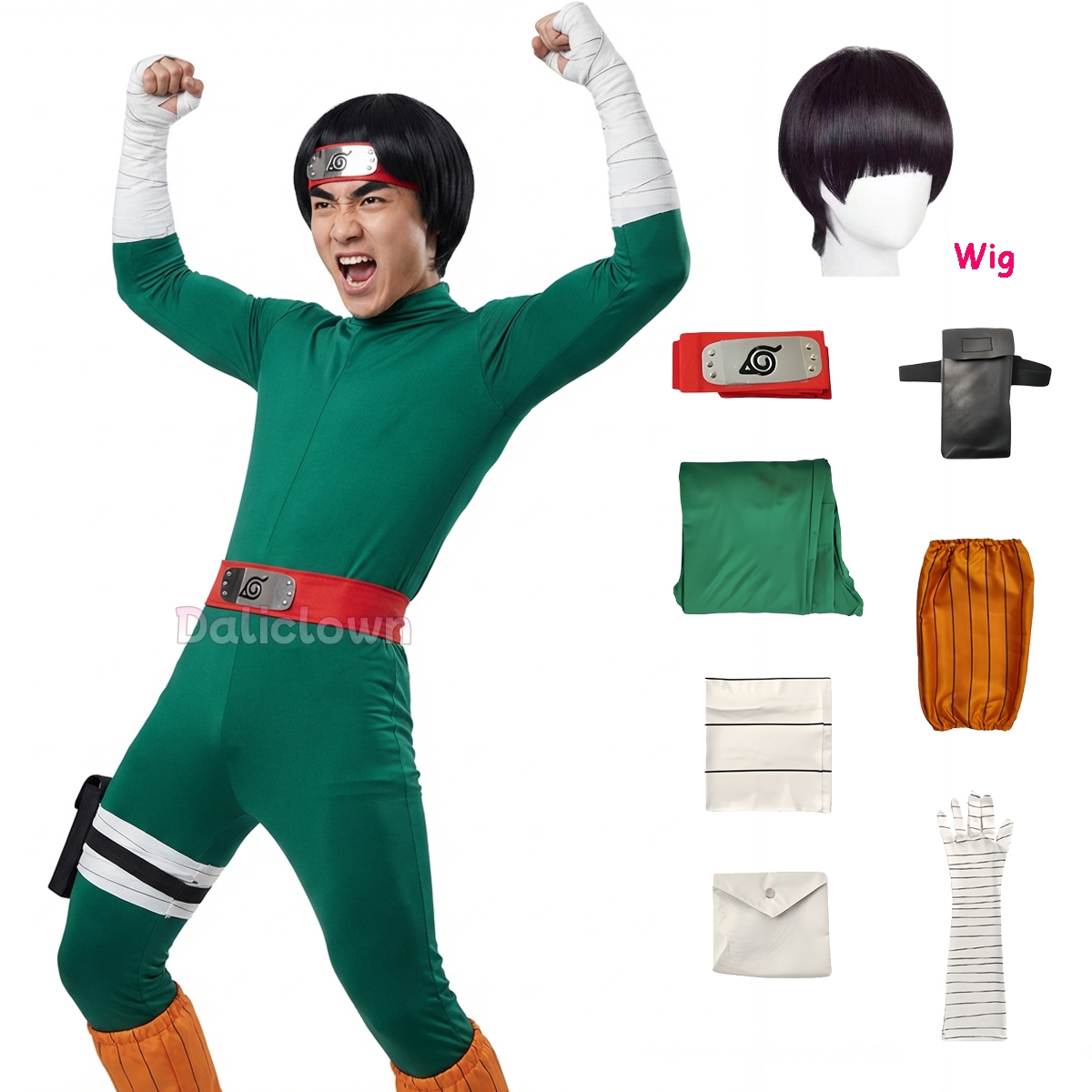 Anime Cosplay Male - Fantasia de Cosplay Anime Ninja Rock