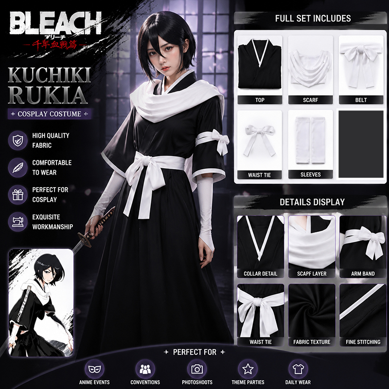 Anime Cosplay Bleach - Anime BLEACH: Thousand-Year Blood War Kuchiki