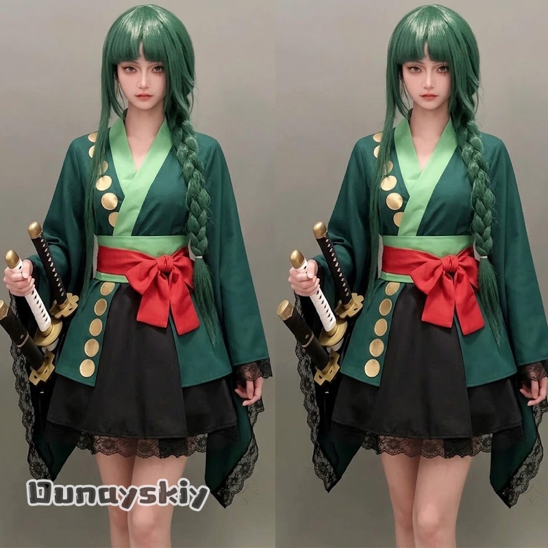Anime Zoro Cosplay Female - Fantasia de Cosplay Anime Roronoa Zoro,
