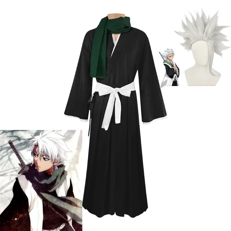 Anime Cosplay Bleach - Fantasia Cosplay Bleach Toshiro Hitsugaya, Capitão