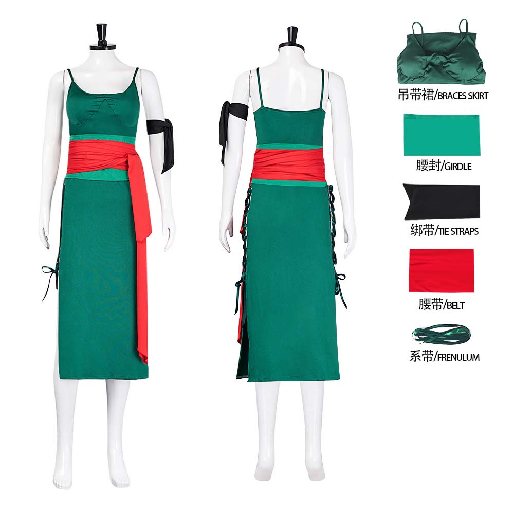 Anime Zoro Cosplay Female - Adulto feminino anime roronoa zoro cosplay