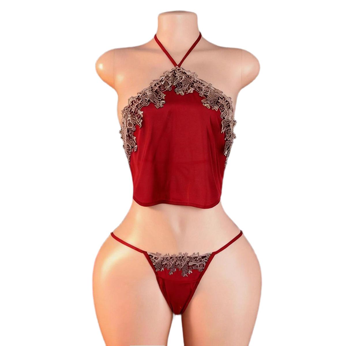 Anime Cosplay Women - Conjunto de Lingerie Sexy Vermelho Estilo