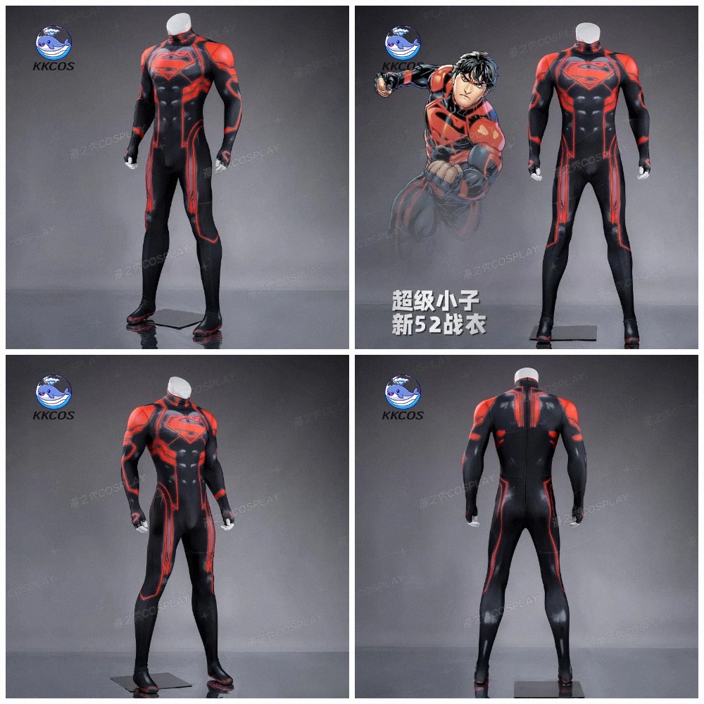Anime Cosplay Male - KKCos Novo 52 Superboy ‌ Kon-El