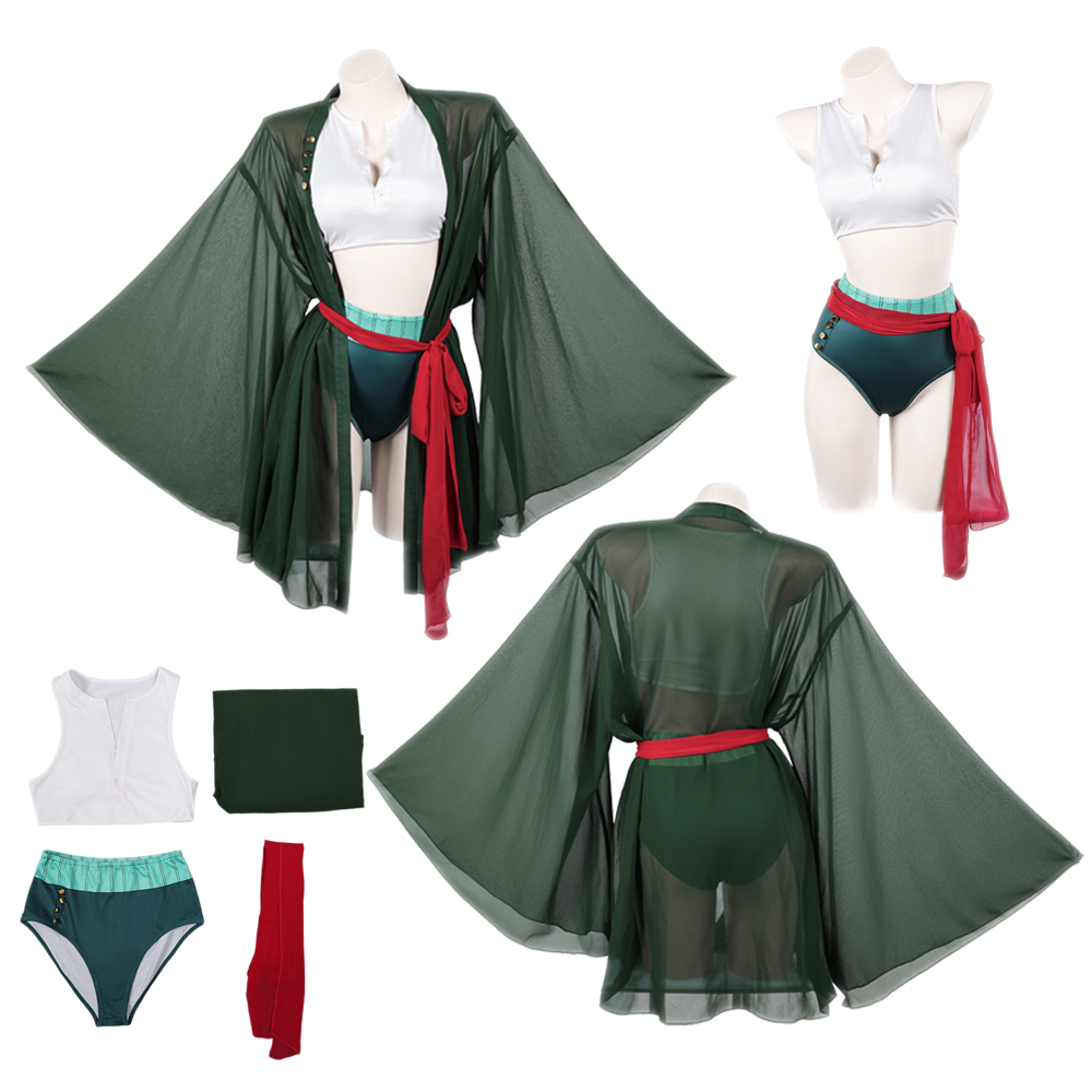 Anime Zoro Cosplay Female - Fantasia de Cosplay do Pirata Roronoa