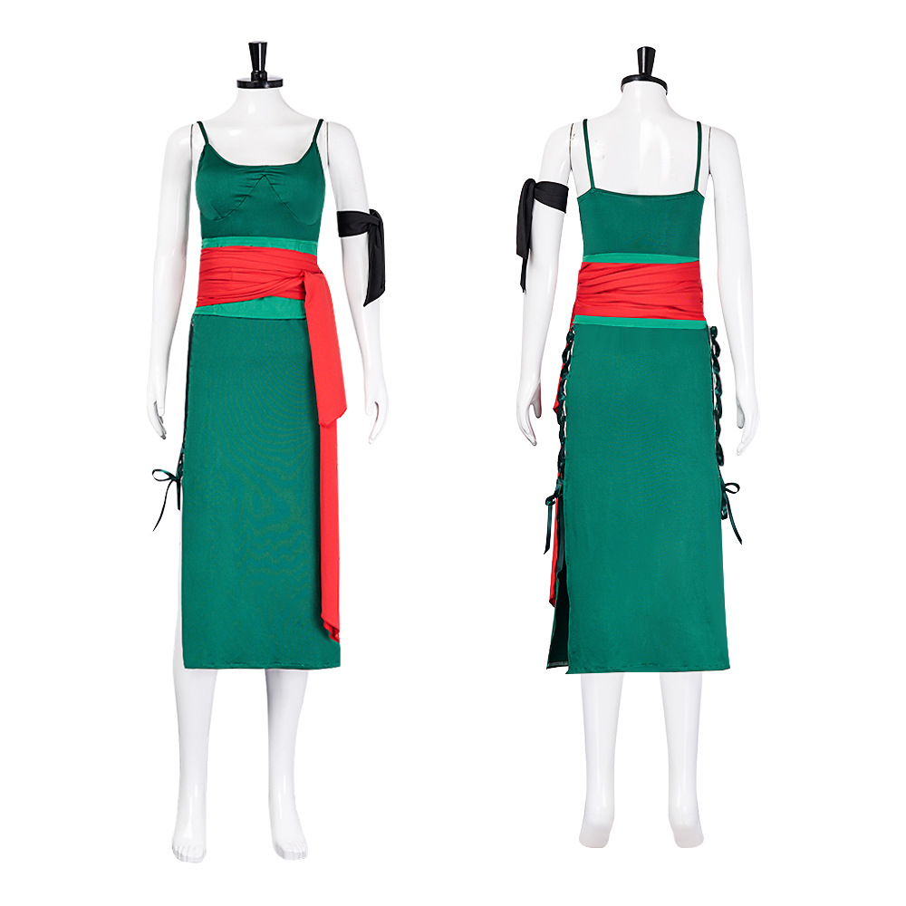 Anime Zoro Cosplay Female - Fantasia Cosplay Rule 63: Traje Feminino