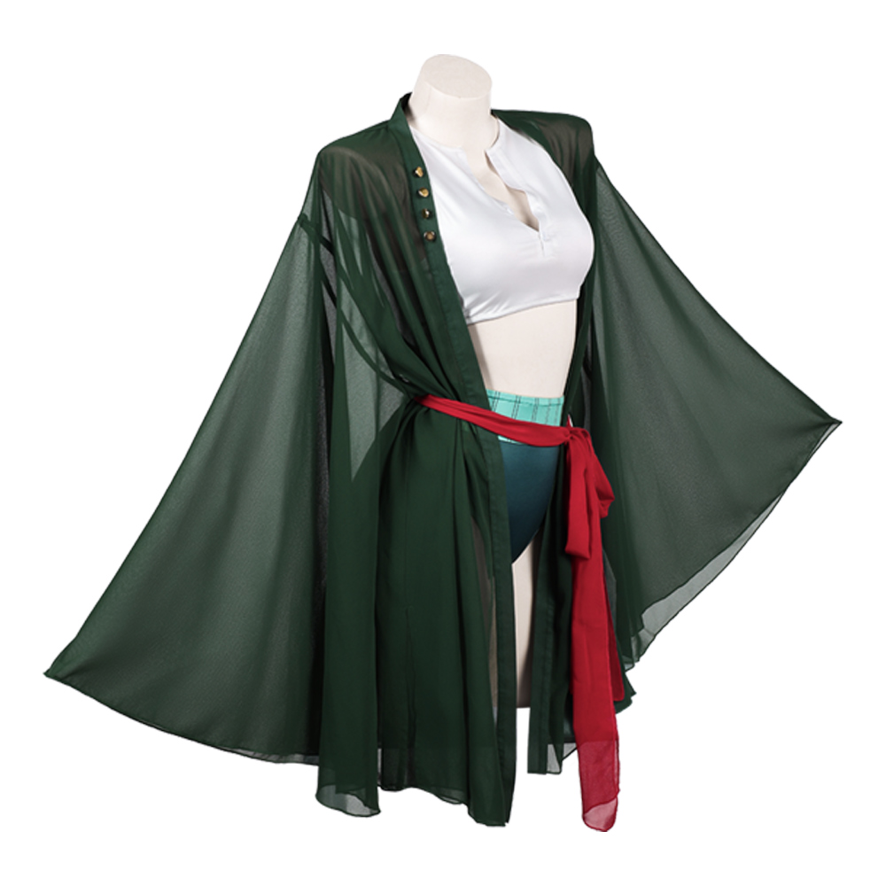 Fantasia Cosplay Roronoa Zoro  - Anime Zoro Cosplay Female avaliação e preço