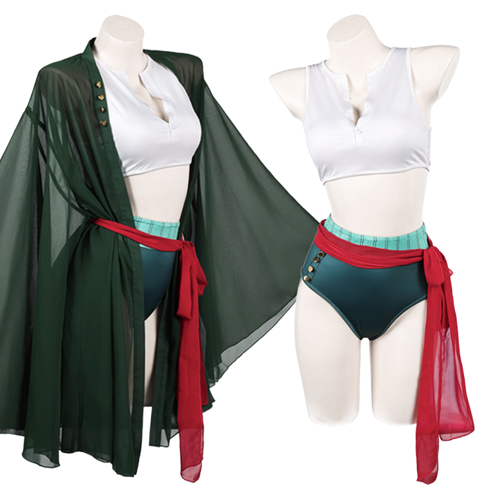 Fantasia de Pirata Lady Rorono - Anime Zoro Cosplay Female avaliação e preço