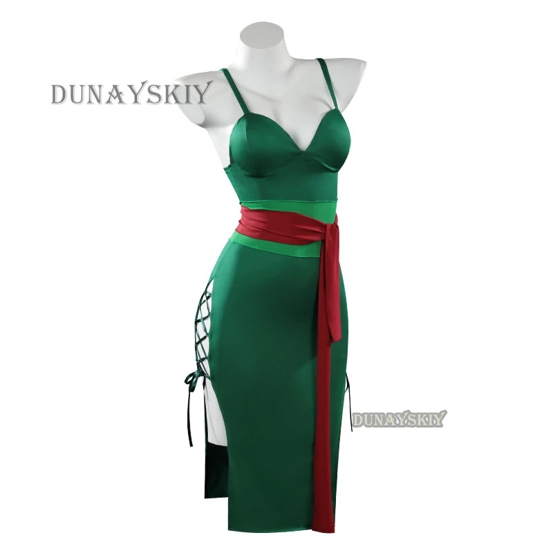 Anime roronoa zoro cosplay tra - Anime Zoro Cosplay Female avaliação e preço