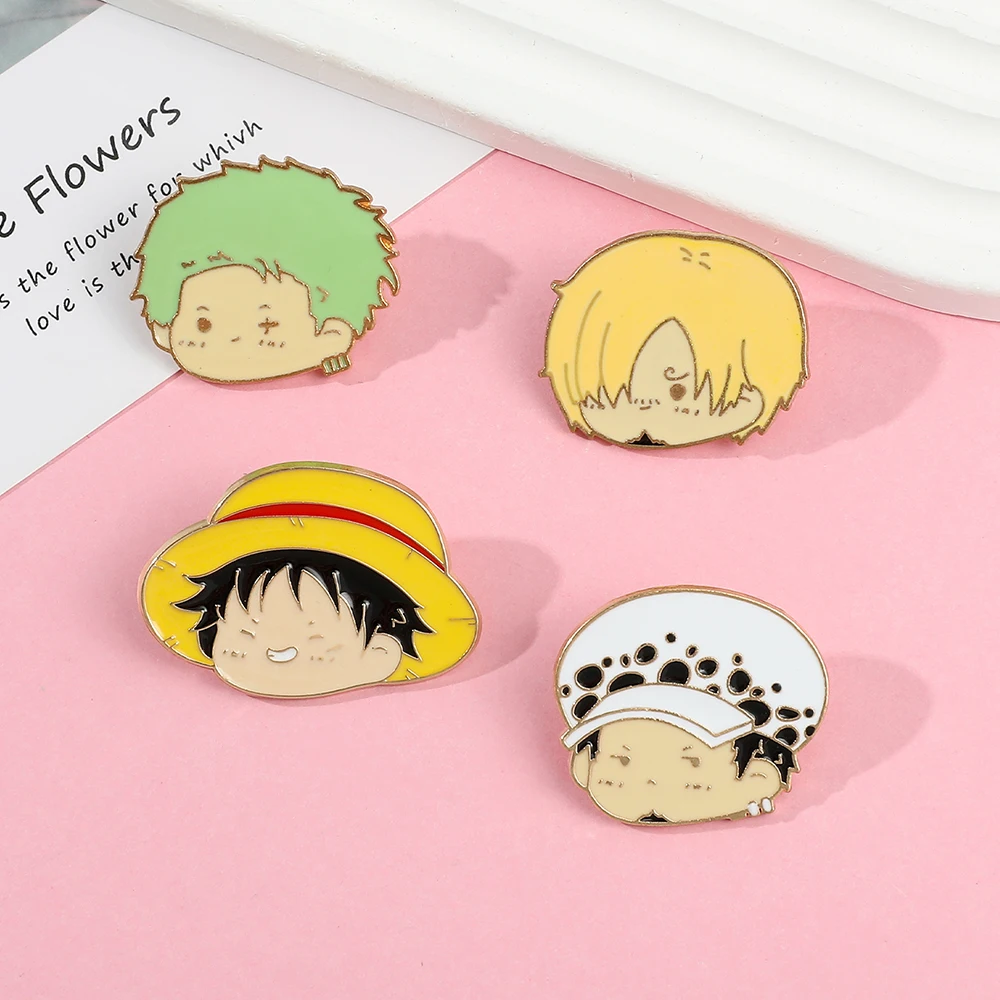 4 Peças Broche de Personagem d - Cosplay Anime Zoro avaliação e preço
