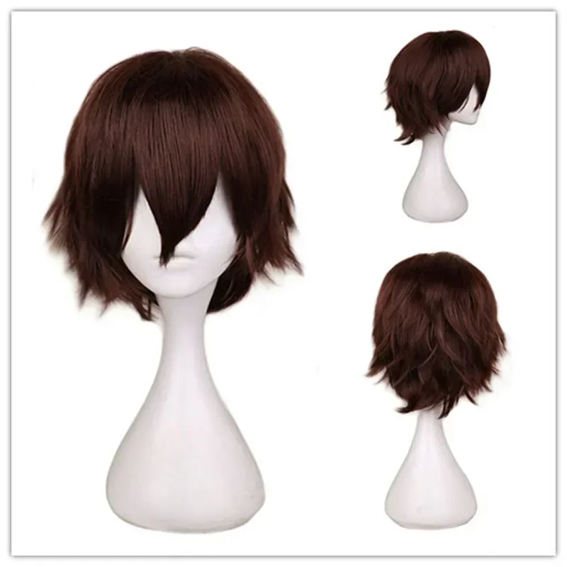 QQXCAIW Peruca masculina, pret - Cosplay Anime White Hair avaliação e preço