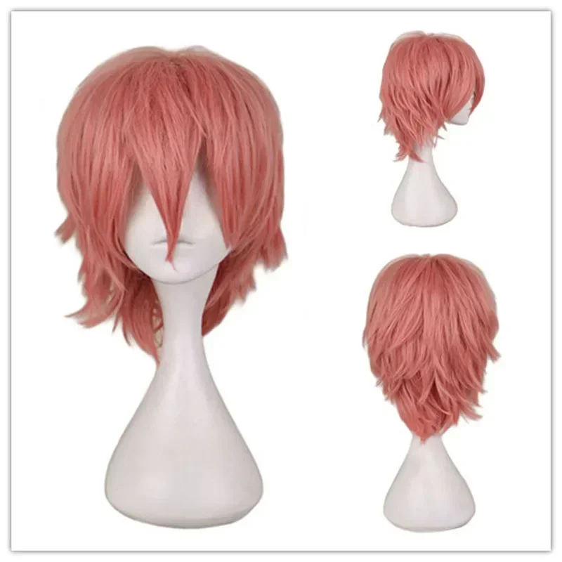 QQXCAIW Peruca masculina, pret - Cosplay Anime White Hair avaliação e preço
