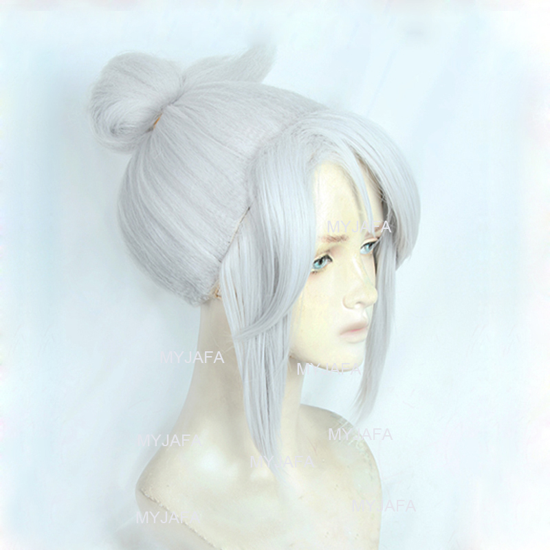 Alta qualidade jett cosplay pe - Cosplay Anime White Hair avaliação e preço