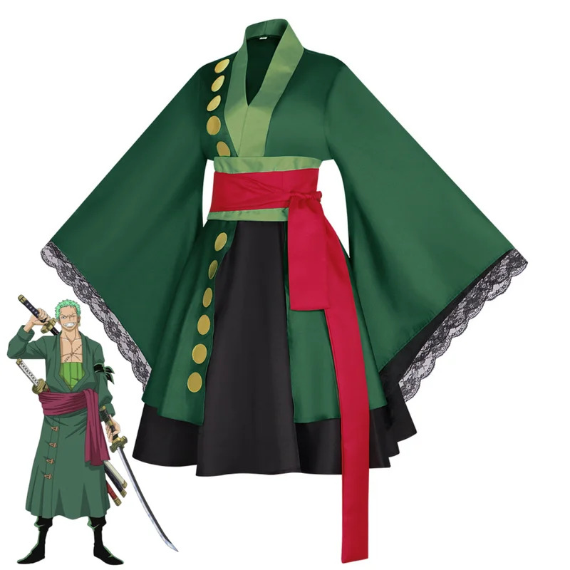 2025 aaa anime roronoa zoro co - Anime Zoro Cosplay Female avaliação e preço