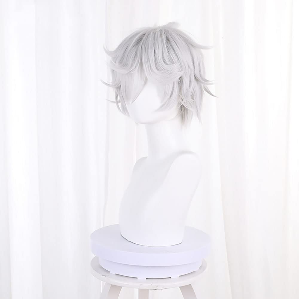 Anime Gabimaru Cosplay Peruca  - Cosplay Anime White Hair avaliação e preço