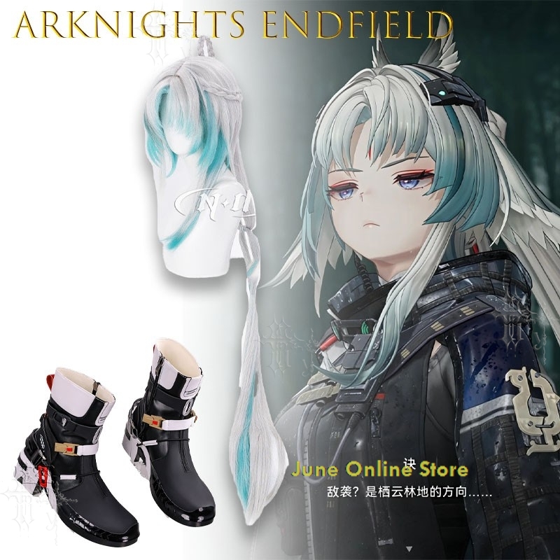 Peruca de Cosplay Anime Arknig - Cosplay Anime White Hair avaliação e preço