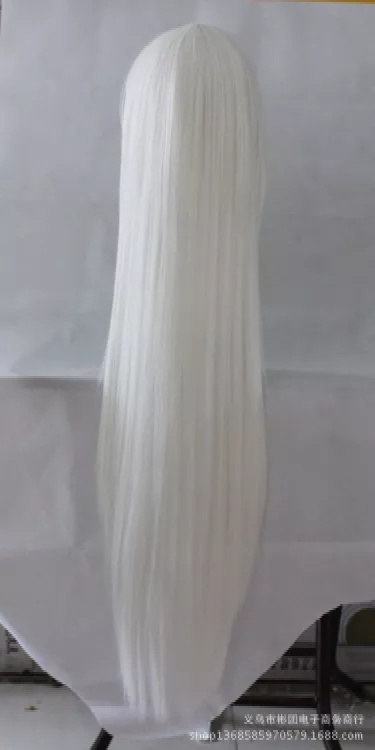 Perucas de Cosplay Longas de 1 - Cosplay Anime White Hair avaliação e preço