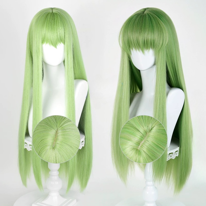 Peruca Verde Longa Sintética p - Anime Cosplay Long Hair avaliação e preço