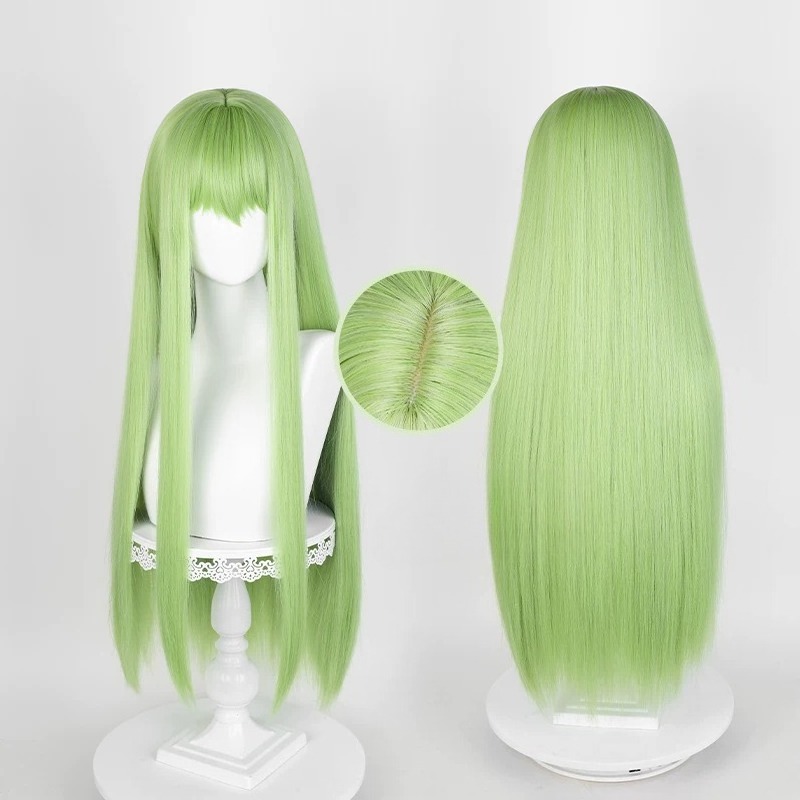 Peruca Verde Longa Sintética p - Anime Cosplay Long Hair avaliação e preço