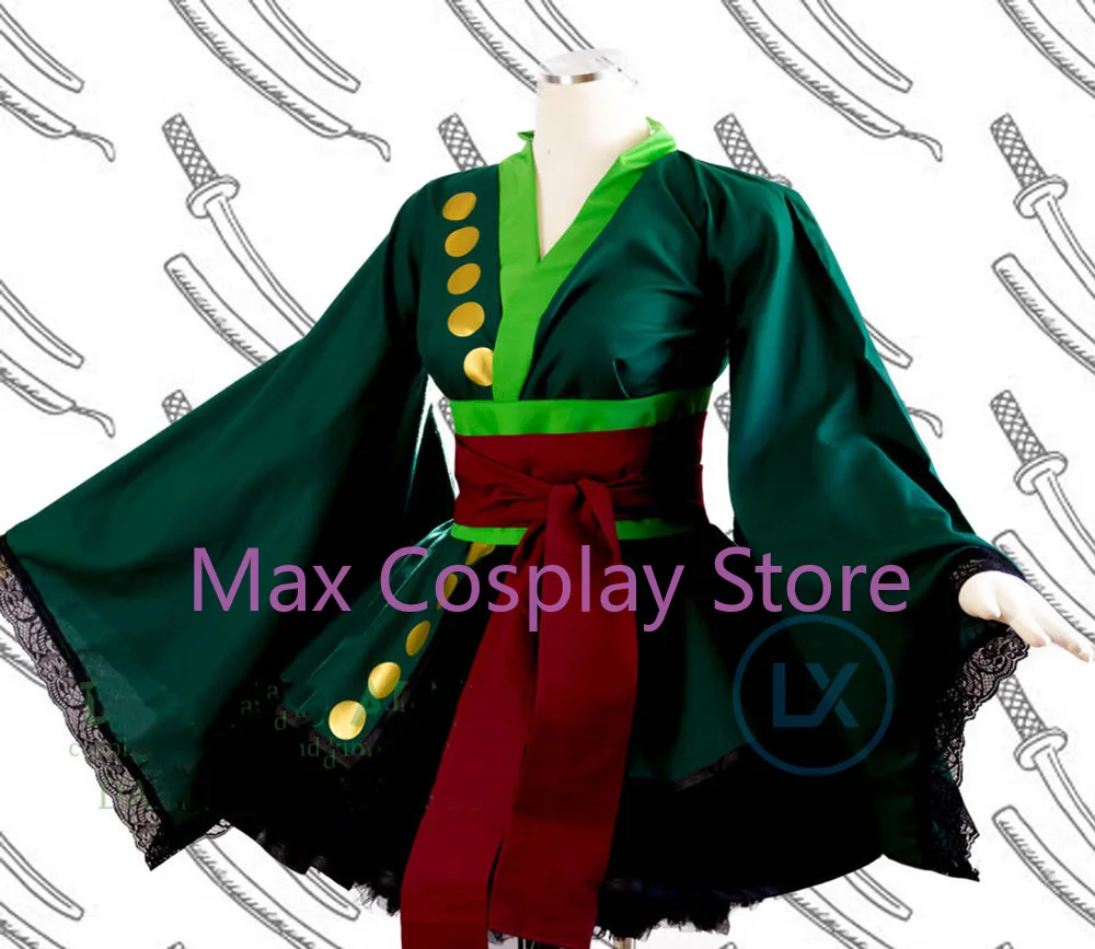 Max anime cosplay traje zoro l - Anime Zoro Cosplay Female avaliação e preço