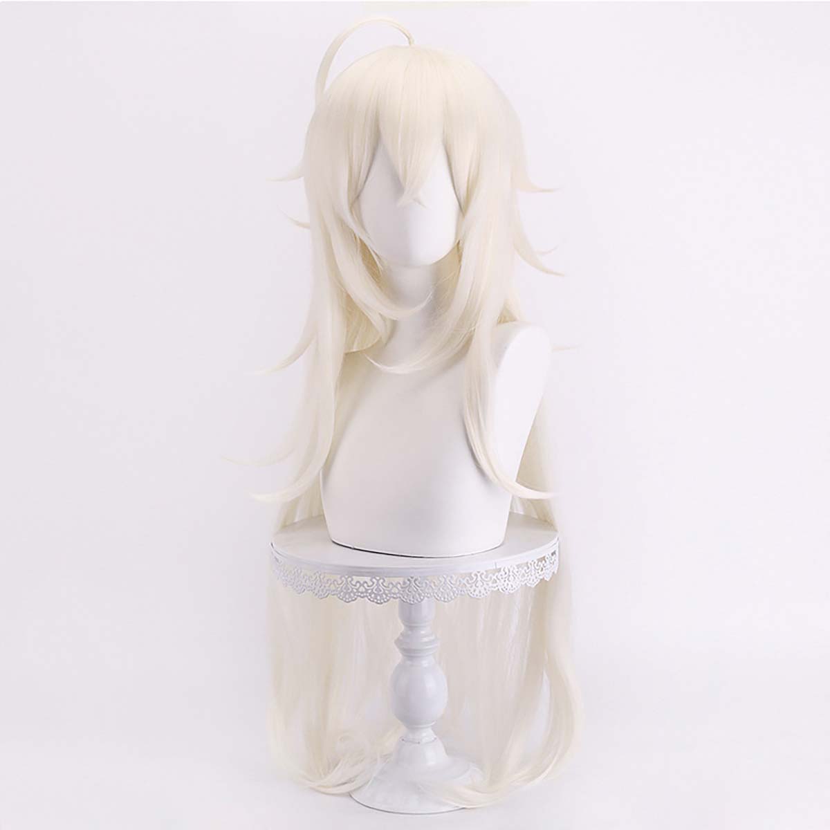 Peruca de Cabelo Longo Branco  - Cosplay Anime White Hair avaliação e preço