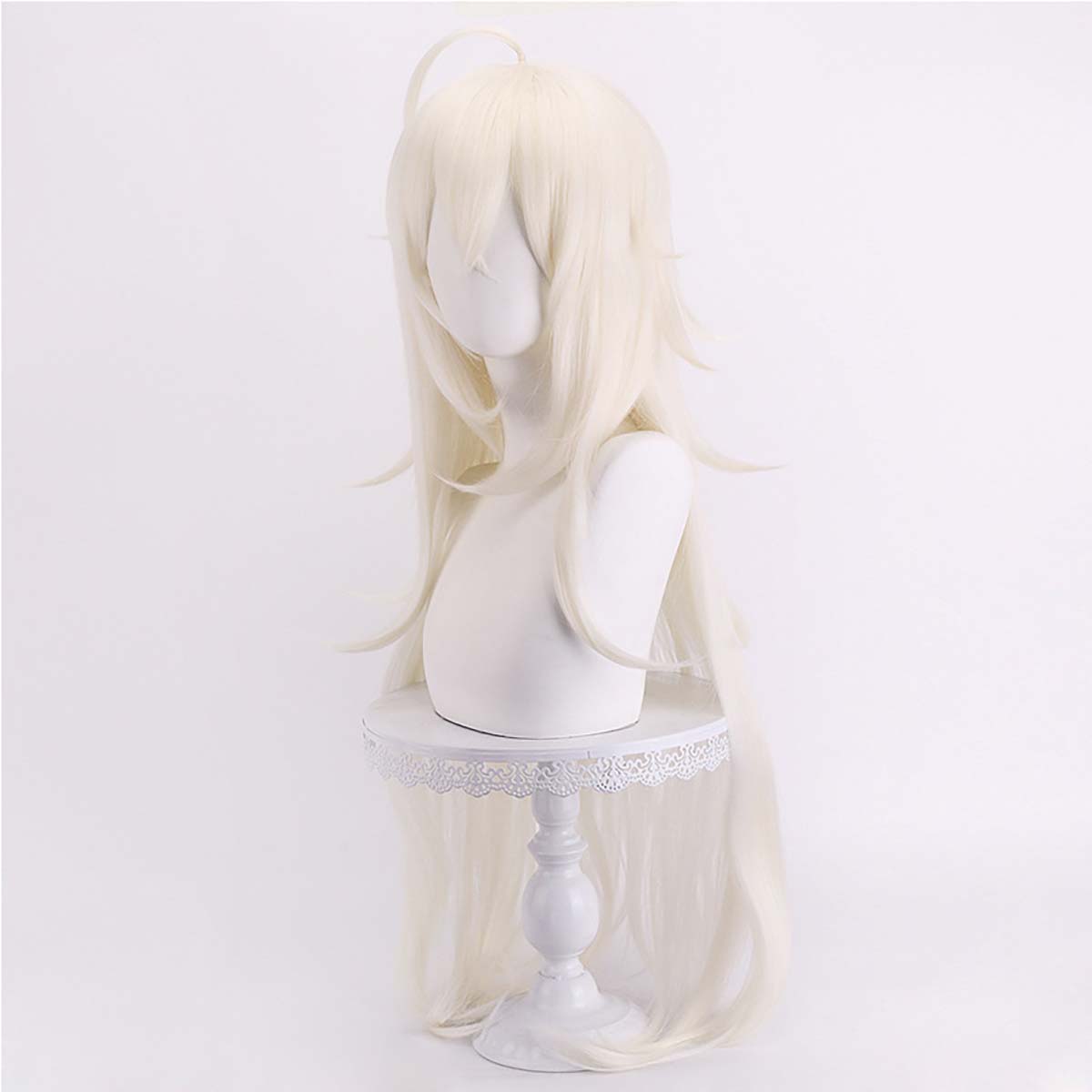 Peruca de Cabelo Longo Branco  - Cosplay Anime White Hair avaliação e preço
