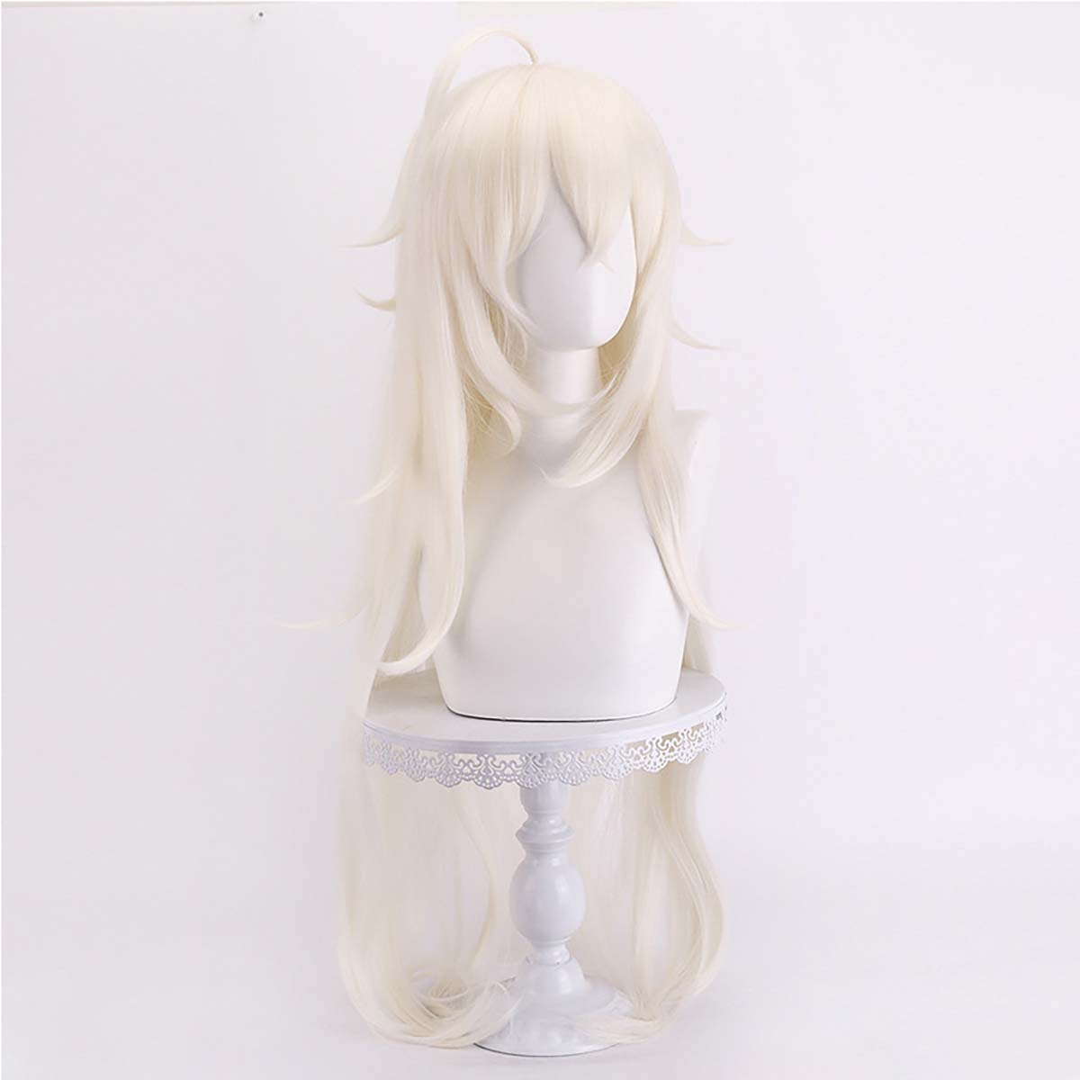 Peruca de Cabelo Longo Branco  - Cosplay Anime White Hair avaliação e preço