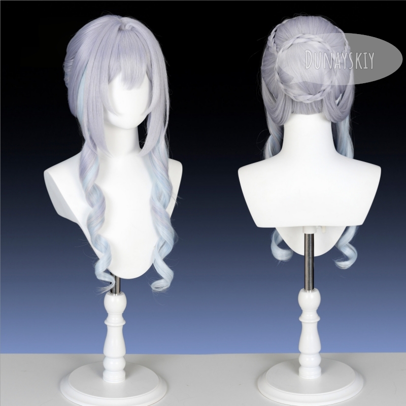 Peruca de Cosplay Genshin Impa - Anime Cosplay Long Hair avaliação e preço