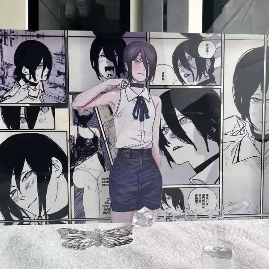 Figura de Anime Denji e Reze,  - Anime Cosplay Props avaliação e preço